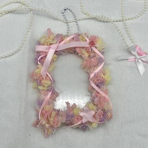 kawaii rosa Fotokartenhalter, Toploader, Kartenhalter, Kartenhüllen, Sammelkarte, Rahmen, Plüsch-Schlüsselanhänger