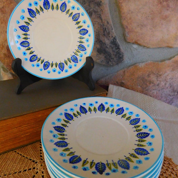 Vintage Marcrest Swiss Alpine Bread and Butter Plates 1960s