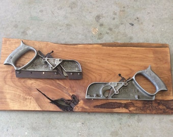 Vintage Woodworking // Mounted Tools // Wall Art. ON SALE.