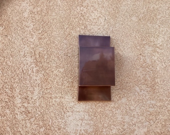 All Copper Patinaed Square Contemporary.