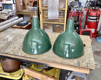 1 pair Vintage Porcelain shades .
