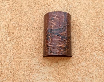 One Pair Copper Leather Textured Sconces ON SALE