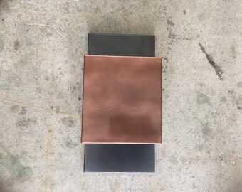 Light Sconce // Copper and Steel // Contemporary Square // Interior