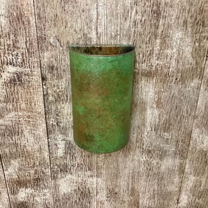 Light Sconce // Copper Verdigris // Half Round
