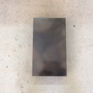 Steel Light Sconce // Rectangular // Patinaed // Interior image 2