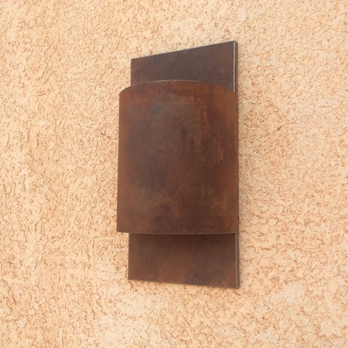 Half-round Contemporary in Rust - Etsy