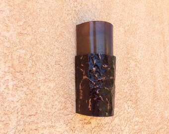 Copper Sconce - Dark Slate Finish.
