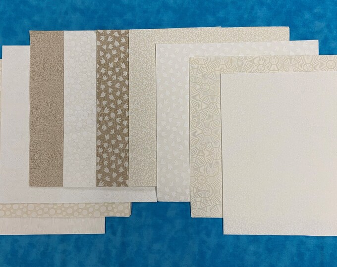 Neutral Layer Cake Quilting Fabric 40 10 Inch Etsy