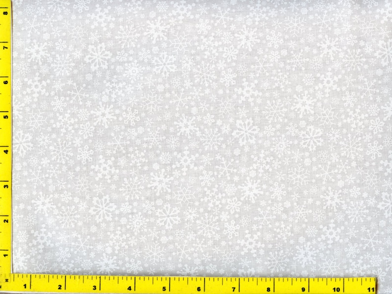White on White Snowflakes Christmas Quilting Fabric by Yard - Etsy