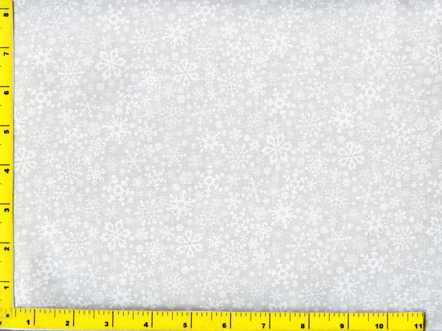 White on White Snowflakes Christmas Quilting Fabric by Yard #3118