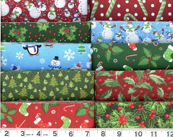 Christmas  Jelly Roll 40 - 2 1/2 inch strips