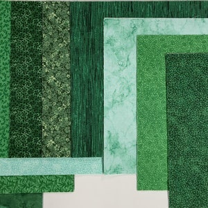 Classic Green Layer Cake - Quilting Fabric 40 - 10&quot; inch squares