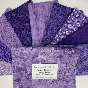 Purple Passion Layer Cake  40 - 10&quot; inch squares