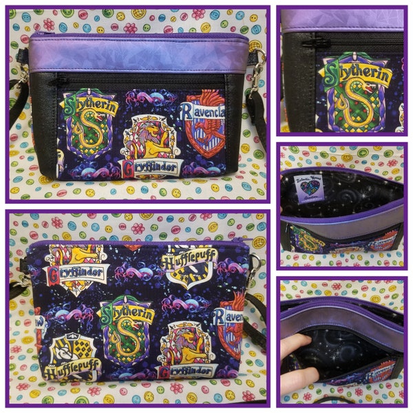 Harry Potter Purse Hip Bag Festival Bag Fantasy Gryffindor Slytherin Raven claw fanny pack Unique Gift Custom Choose Any Theme One of a Kind