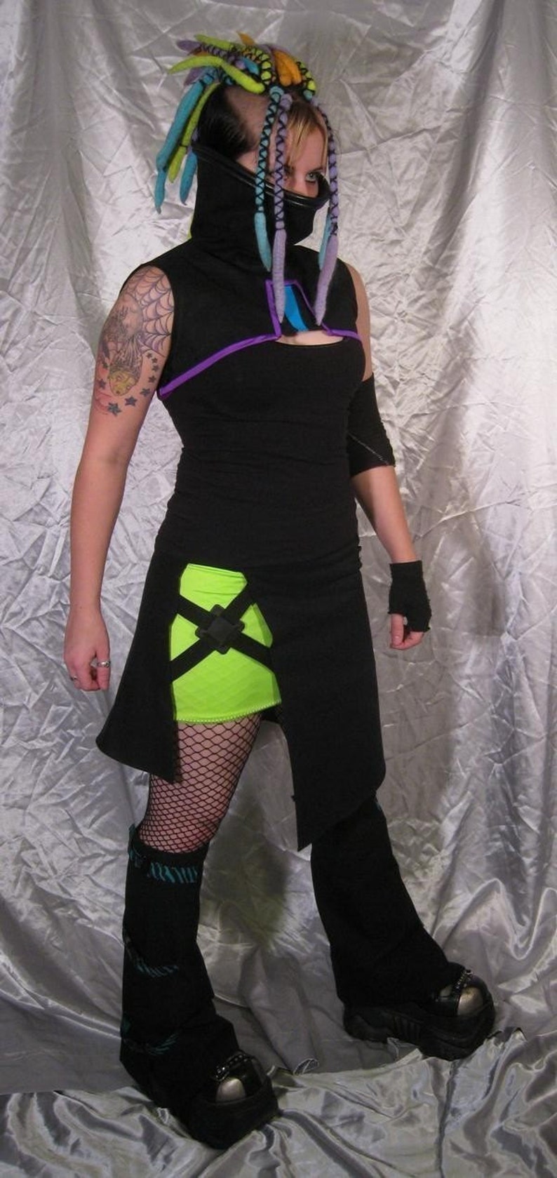 STARBORN LEGWARMERS Futuristic Cyber Goth CusToM MaDe For You RoBoTIc KiTtY