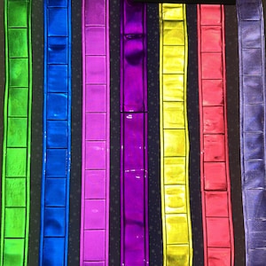 3M Reflective Vinyl Sew On Cosplay Costume Cyber Rave Tron Clubwear supplies Rare Sewable Non Adhesive 7 colors available By the yard