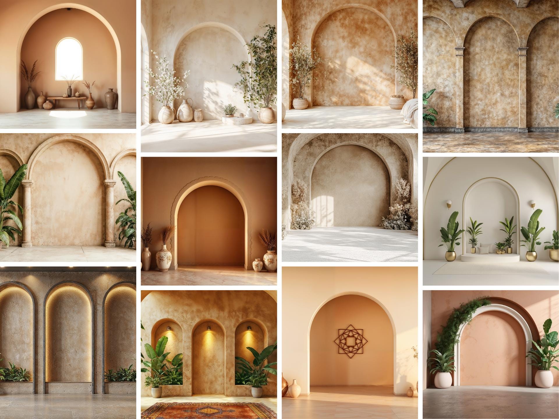 Minimal Arches Digital Backdrops for Fine Art and Studio Photography ...