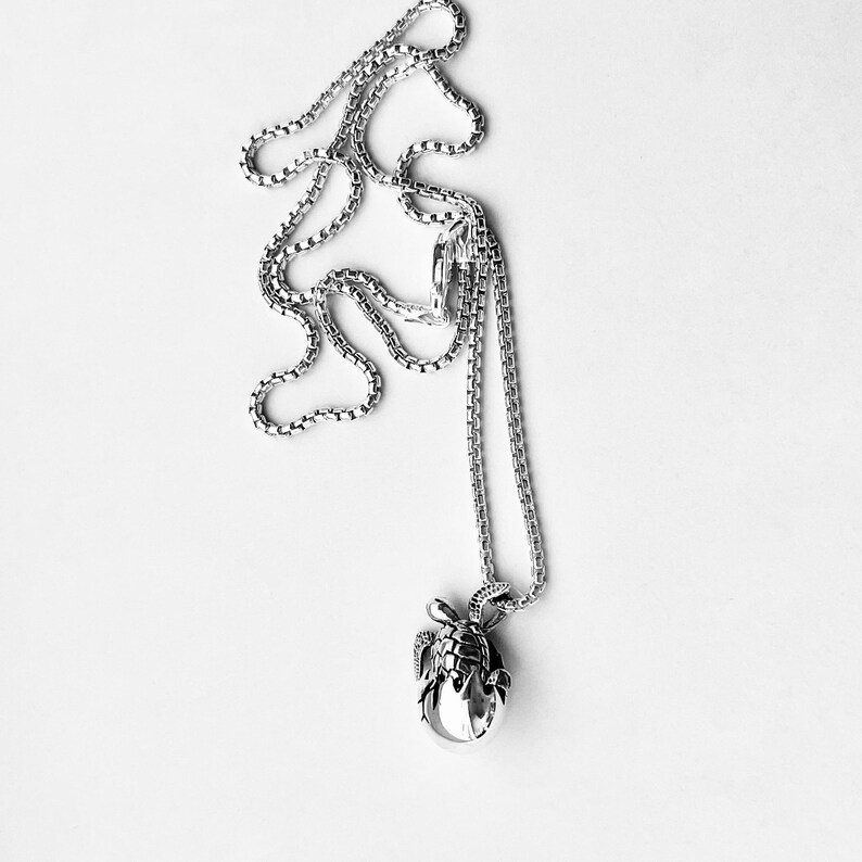 925 Sterling Silver Turtle Hatching Necklace: Moving Head & Legs - Etsy