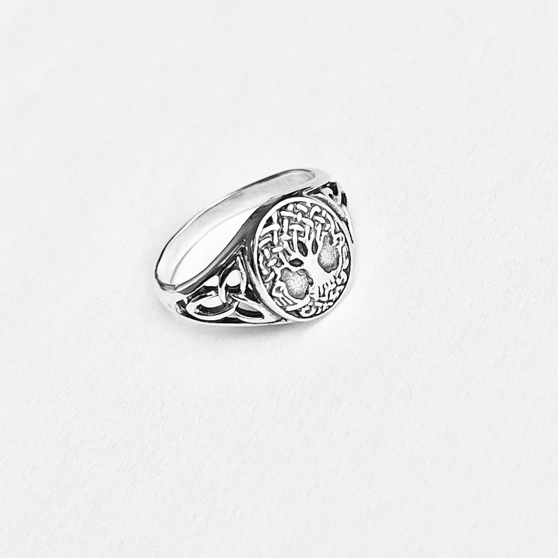 Fortune Rings Silver Sterling Silver Tree of Life Ring: Celtic Knot Fortune Ring - Etsy