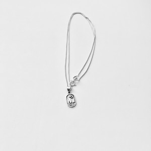 Sterling Silver Small Nature Necklace, Moon and Star Necklaces, Silver Chain, Celestial Chains, Mountain