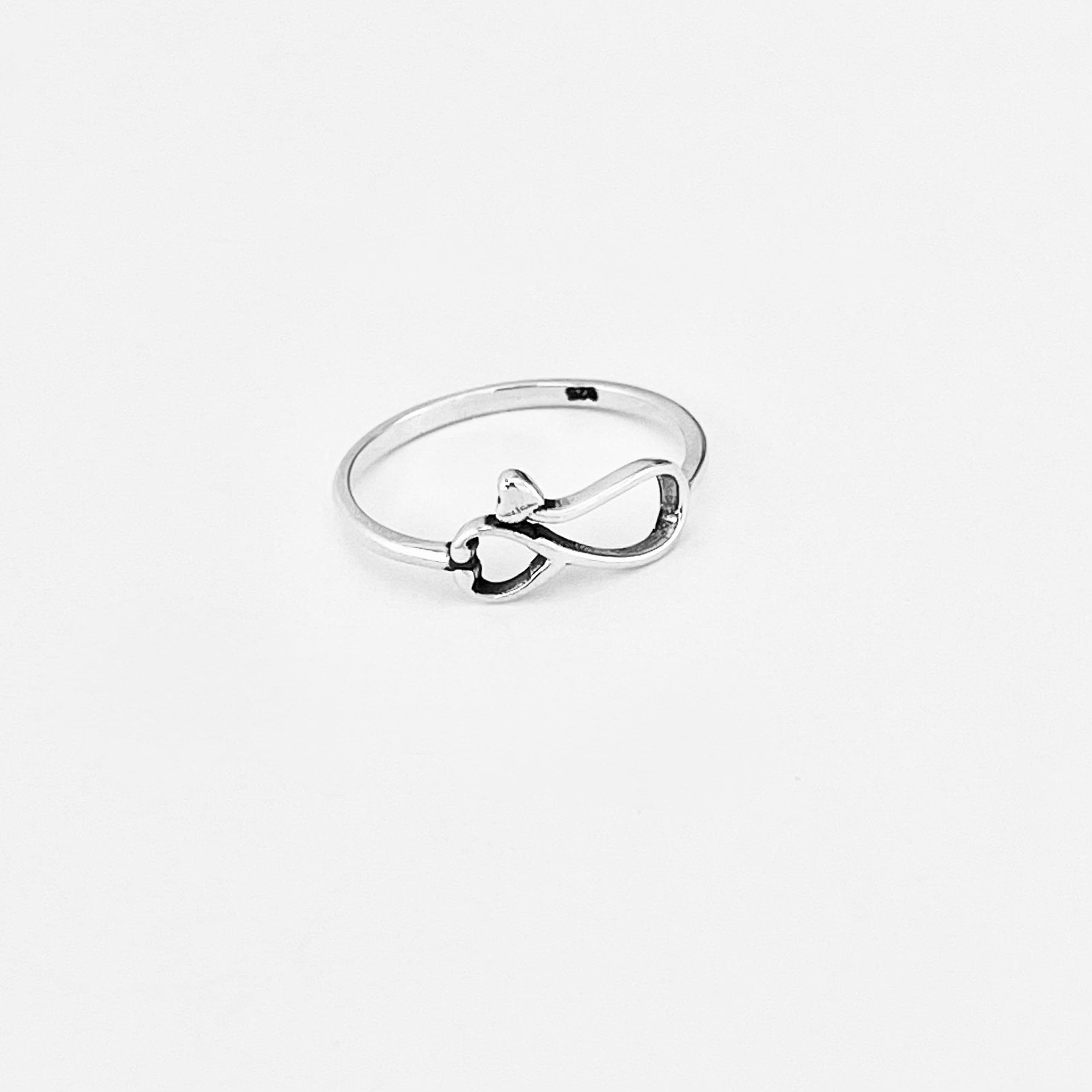 Sterling Silver Sideway Heart Stethoscope Ring, Medical Ring, Doctor ...
