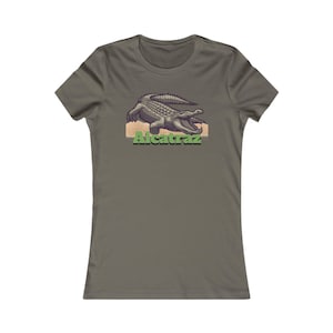 Alcatraz Alligator Womens Tee, Casual Summer Shirt, Gift for Animal Lovers, Florida Travel Souvenir, Current Events Inspired Fashion
