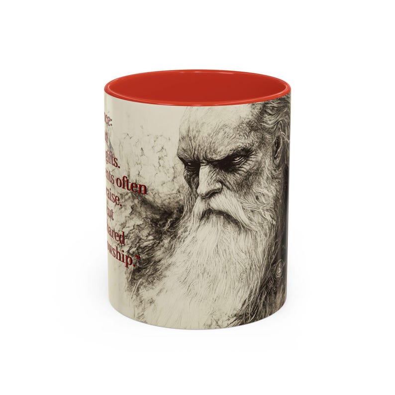 Odin Havamal Quote Coffee Mug, Fantasy Mug, Norse God Mug, Unique Gift for Him, Artistic Drinkware, Great for Coffee Lovers image 10