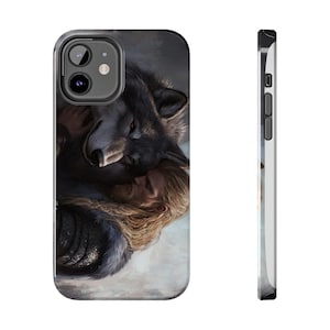Tyr and Fenrir Epic Viking Wolf Phone Case, Tough Phone Cover, Norse Mythology Gift for Men, Viking Lover Accessory, Norse Gods Collection