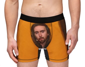 Bóxers divertidos para hombre Asmongold The Roach King con diseño de cara, ropa interior de gamer para regalar, regalos novedosos para hombre, regalo de cumpleaños, ropa de estar en casa