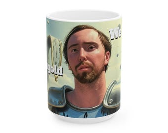 In Asmongold We Trust Funny Ceramic Mug Quote, Gift for Gamers, Coffee Lovers, Unique Home Decor, Birthday Present, Humorous