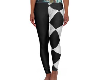Eat me Alice in Wonderland High Waisted Yoga Leggings with Artistic Design for Comfort & Style, Perfect for Yoga, Fitness, Athleisure,