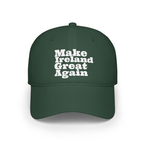 Irish Pride MIGA Low Profile Baseball Cap, Make Ireland Great Again, Fun Hat, Gift for Ireland Lovers, Protest Wear, Sports Cap