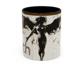 Artistic Lilith Coffee Mug - Unique Gift for Art Lovers, Home Decor, Inspirational Mug, Gift for Her, Elegant Coffee Cup
