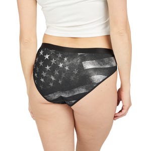 Patriotic Women&#39;s Underwear, USA Flag Lingerie, Comfortable & Stylish Briefs, Perfect for Independence Day, Everyday Wear, Gift Idea