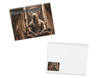 Viking Heroes Wall Calendar 2026, Viking Calendar Art, Norse Mythology Decor, Planner for Globetrotters, Gift for History Lovers, Fantasy