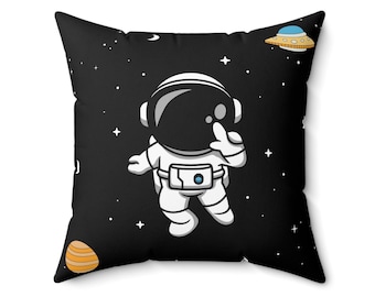 Astronaut Space Pillow, Cosmic Decor for Space Lovers, Kids Room, Home Decor, Gifts for Astronaut Fans, Galaxy Cushion