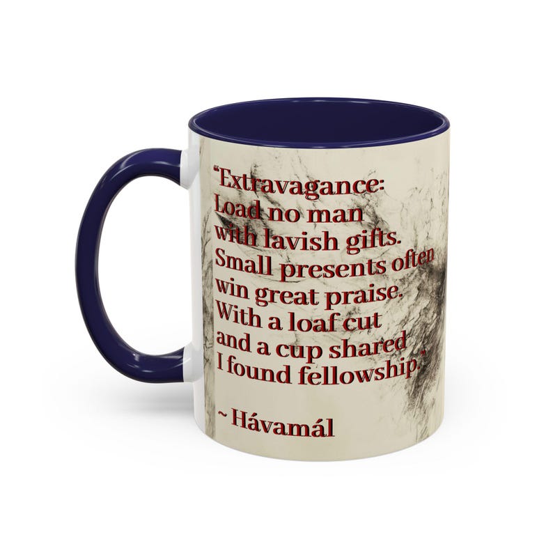 Odin Havamal Quote Coffee Mug, Fantasy Mug, Norse God Mug, Unique Gift for Him, Artistic Drinkware, Great for Coffee Lovers image 7