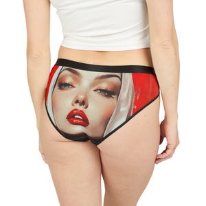Sultry Nun Panties Bold Graphic Underwear, Edgy Lingerie, Fun Gift for Her, Unique Intimate Wear, Gothic Statement Briefs, Festival Wear