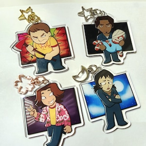 Mouthwashing Keychains 3 inch Acrylic Double-Sided