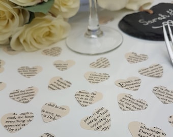 vintage wedding/ engagement/anniversary  table confetti 