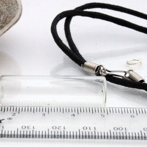 Large tube Do It Yourself DIY glass vial pendant kit jewellery making kit with choice of chain cord craft gift DIY jewellery kit blood vial image 2