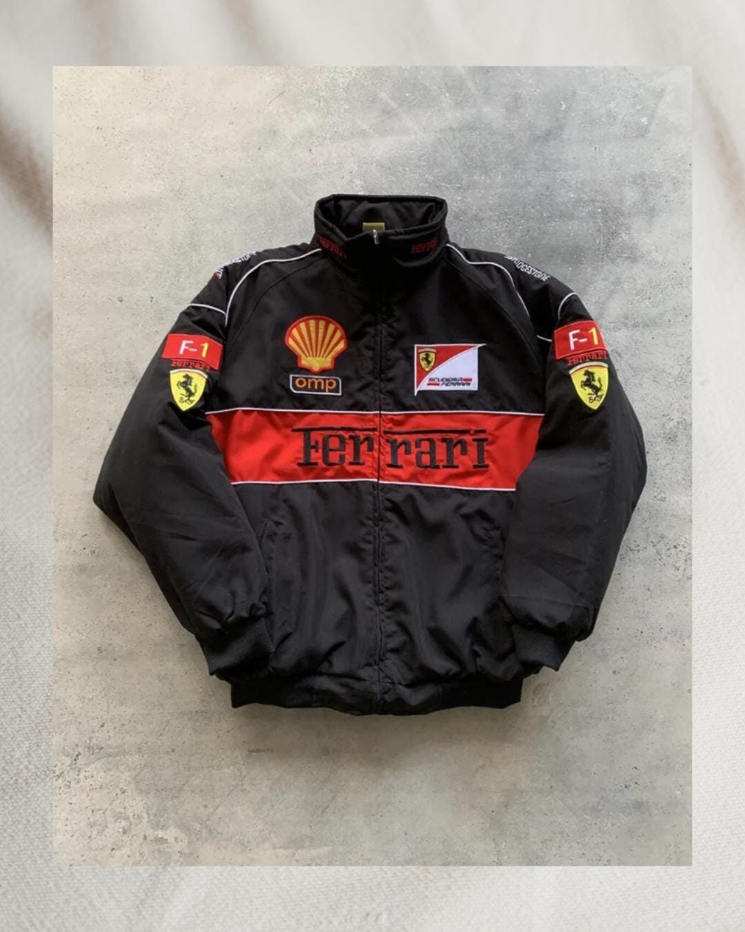 Ferrari red leather jacket new arrivals