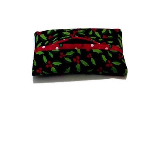 Christmas Pocket Tissue Holder Stocking Stuffer Teacher Gift Kids Backpack Teaching Kids Manners Great For Group Gift Co-Worker Holly Leaves