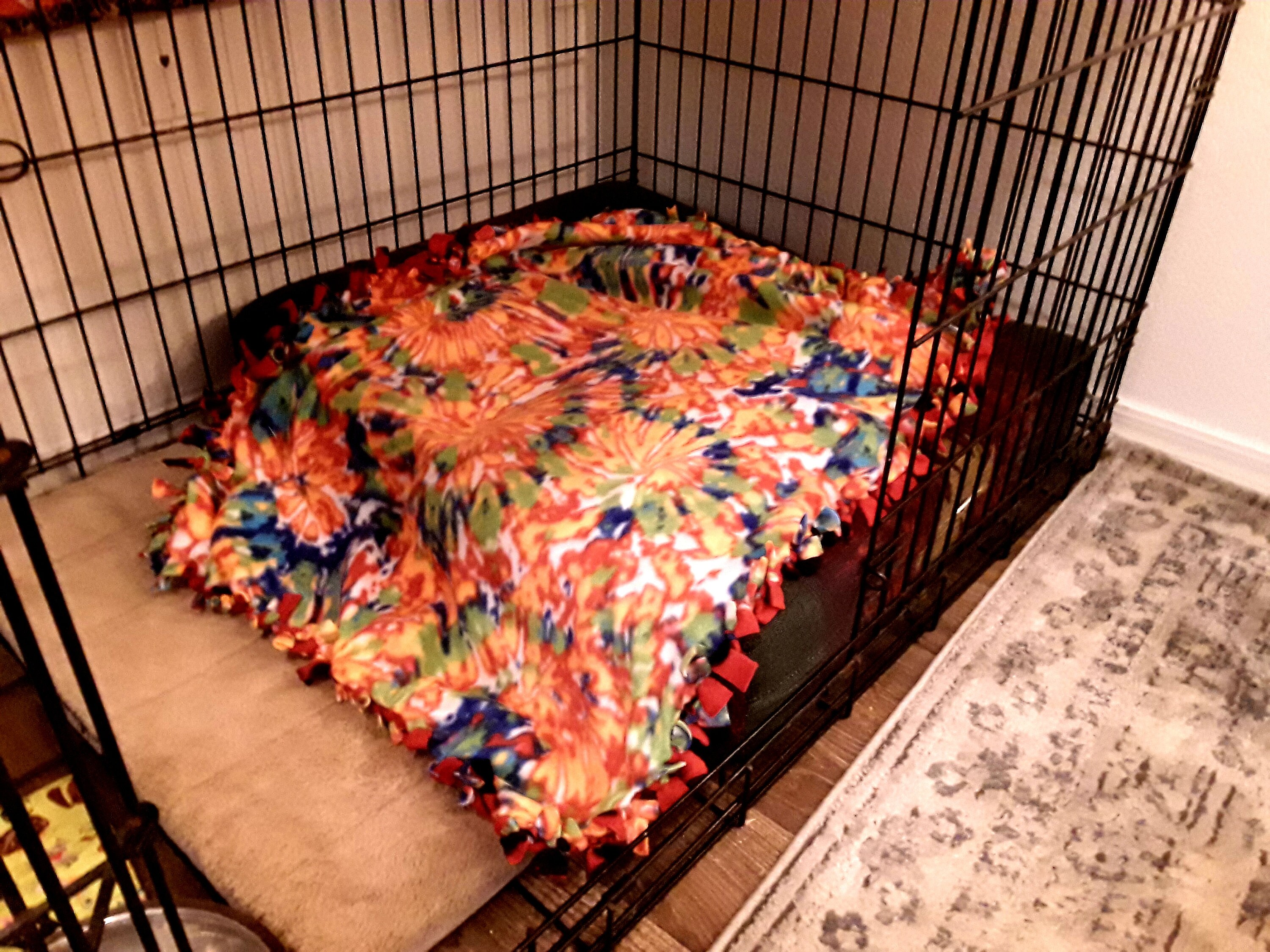 Fleece Blanket For Pet Blanket For Dog Crate Reversible Fleece Blanket