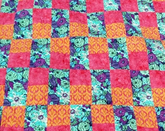 Baby Girl Quilt • Baby Shower Gift • Quilts To Share • Handmade Heirloom • Pink Or Purple Baby Quilt • Infant Blanket • Gift For My Niece