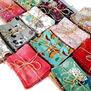 Reusable Facial Pads • Delicate Area Wipes • Reusable Wipes • Set of 10 • Personal Care • Reusable Cloth • Reduce Landfill • Save The Earth