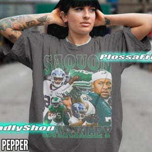 Limited Saquon Barkley Comfort Colors Shirt, Vintage Y2K T-shirt - Gift For Fan Graphic Tee, Gift For Woman and Man Unisex T-Shirt