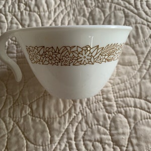 Vintage Correll Woodland Brown Tea Cup Coffee Mug Drinkware Hook Handle Dishes Collectible Retro Kitchen