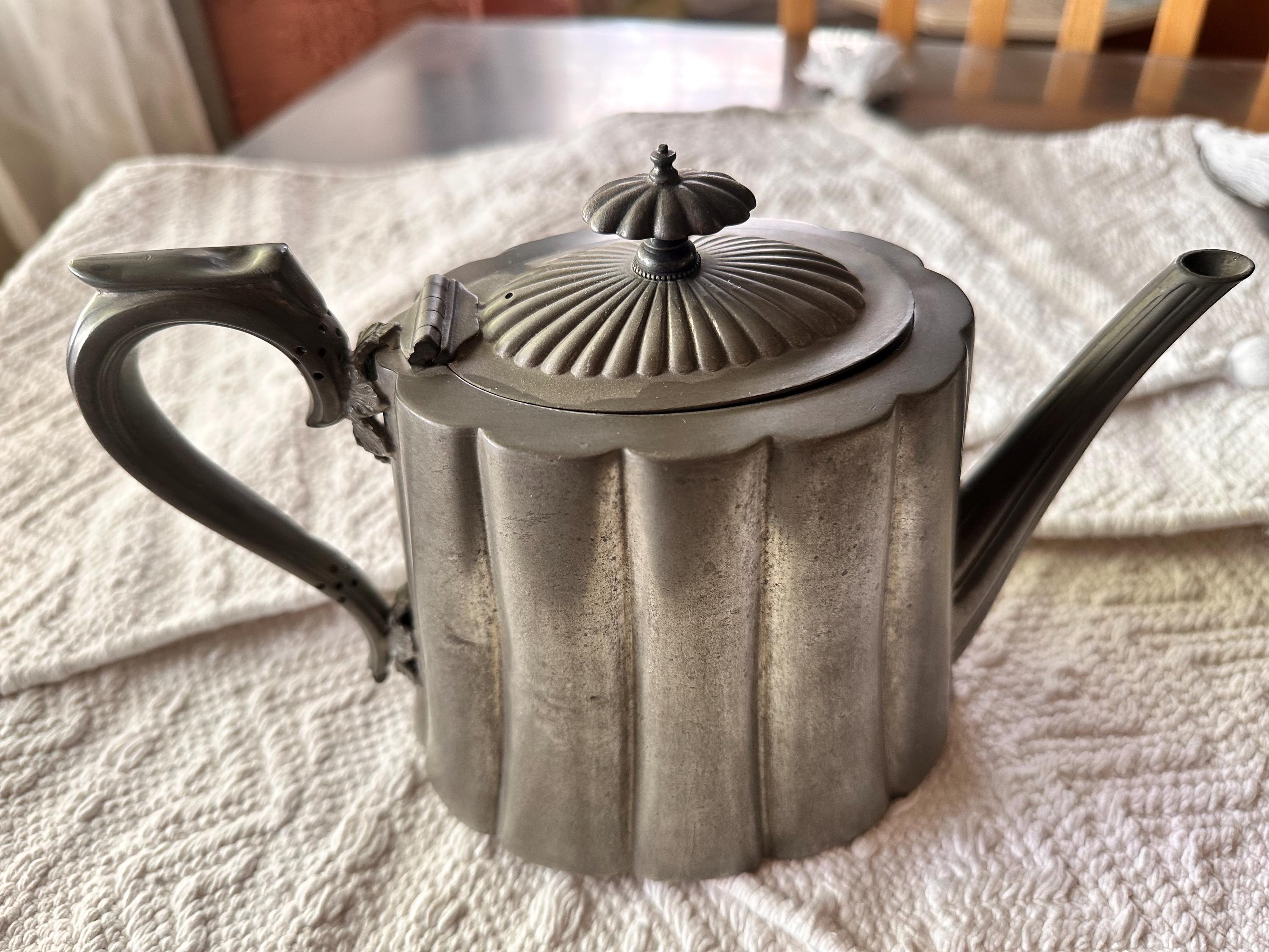 Sheffield Pewter Teapot - Etsy