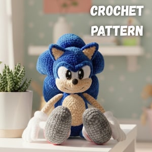 Patrón de crochet Super-Prickle (PDF) — Erizo amigurumi fácil